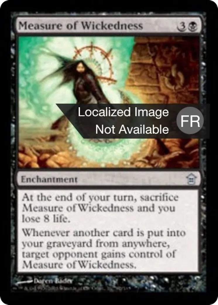 Mesure de vilenie — Saviors of Kamigawa — Magic: The Gathering