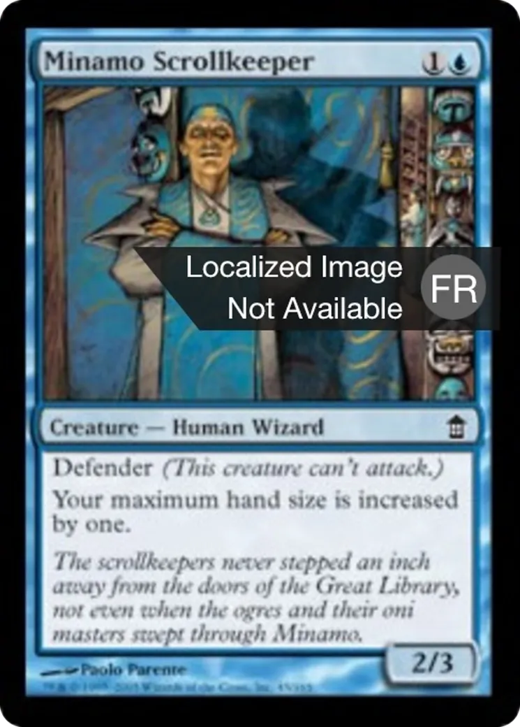 Gardien des parchemins de Minamo — Saviors of Kamigawa — Magic: The Gathering