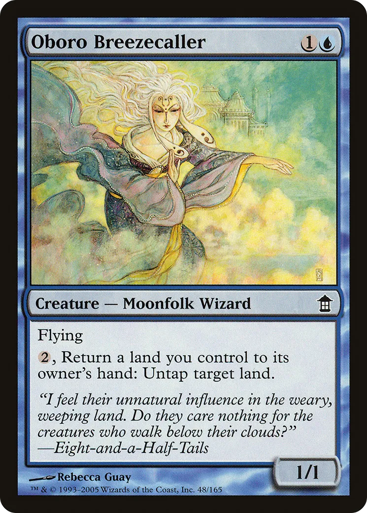 Oboro Breezecaller — Saviors of Kamigawa — Magic: The Gathering