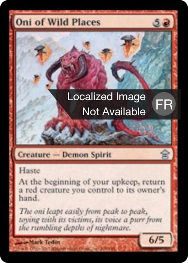 Oni des lieux sauvages — Saviors of Kamigawa — Magic: The Gathering