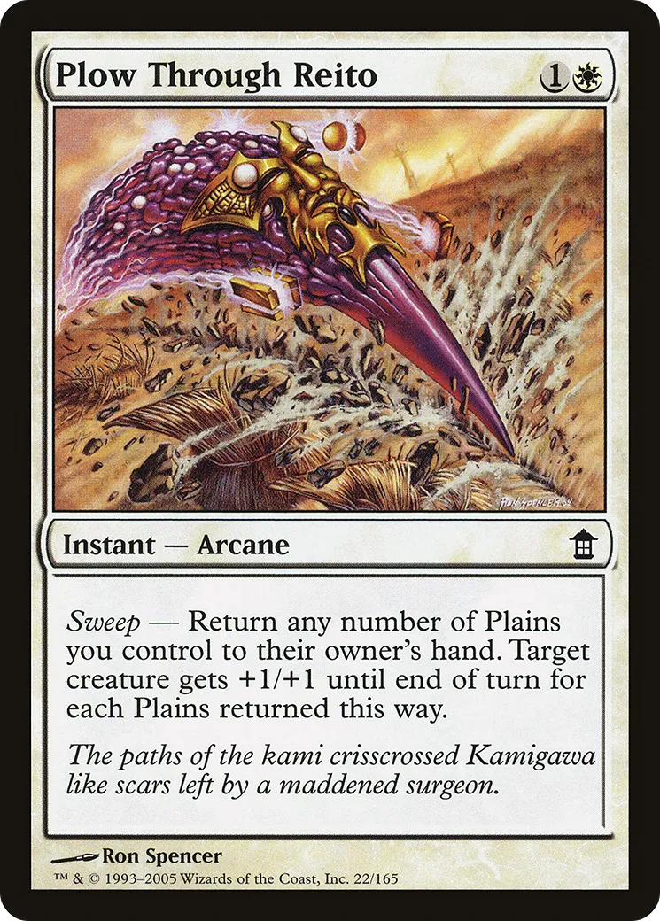 Plow Through Reito — Saviors of Kamigawa — Magic: The Gathering