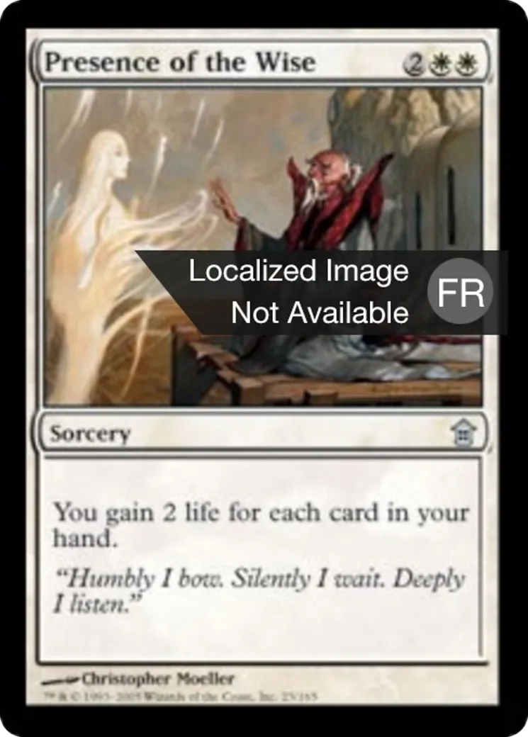 Présence du sage — Saviors of Kamigawa — Magic: The Gathering