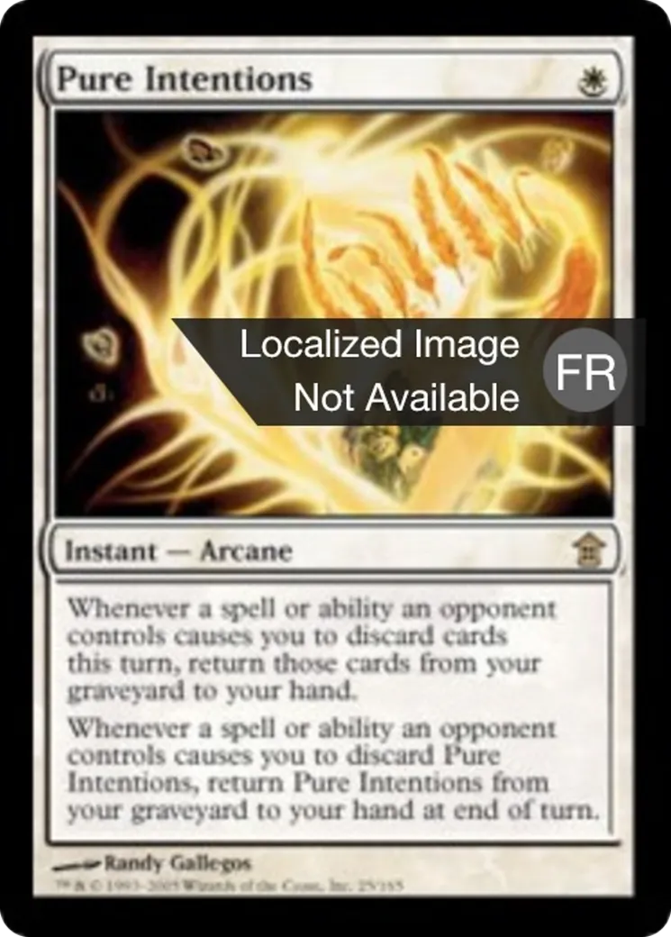 Intentions pures — Saviors of Kamigawa — Magic: The Gathering