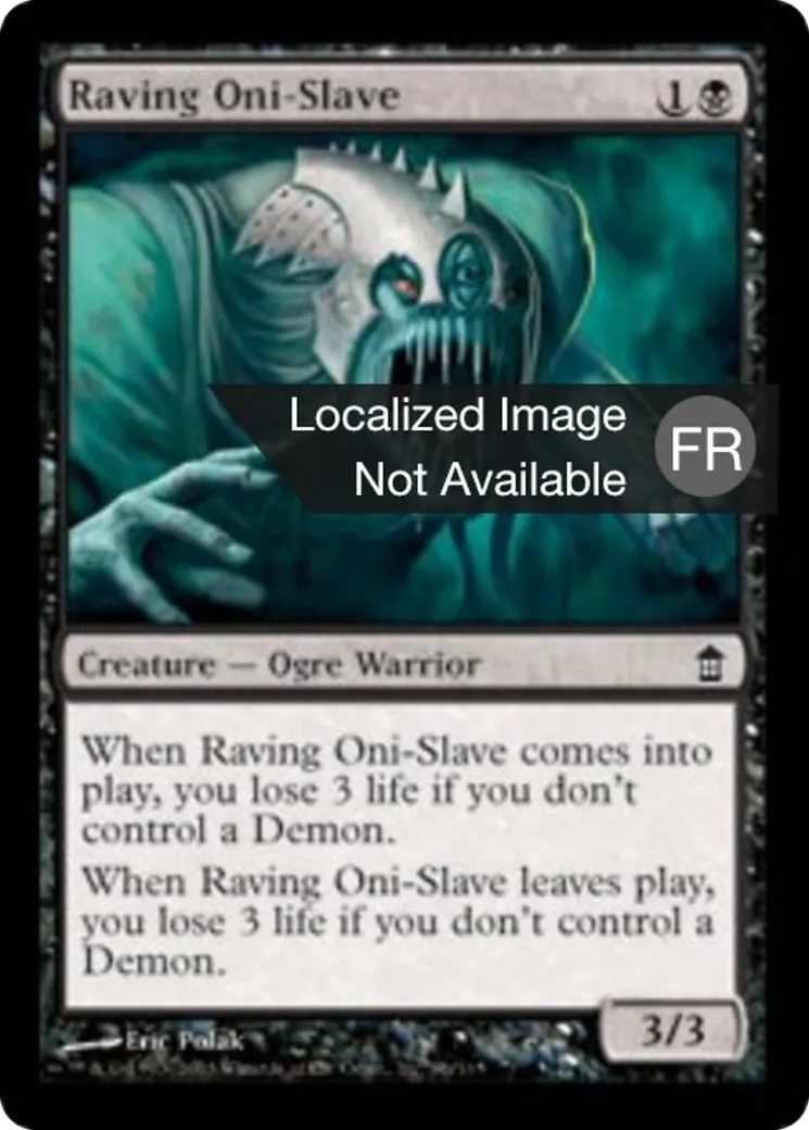 Esclave-oni délirant — Saviors of Kamigawa — Magic: The Gathering