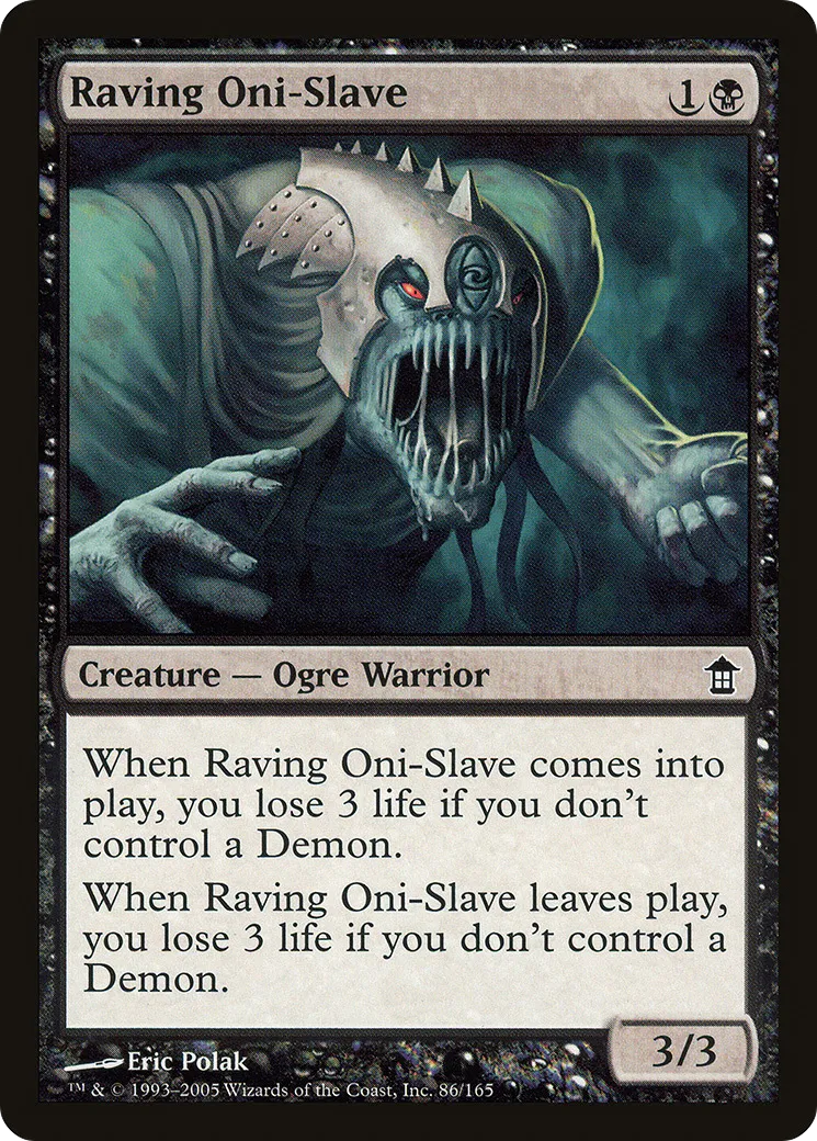 Raving Oni-Slave — Saviors of Kamigawa — Magic: The Gathering