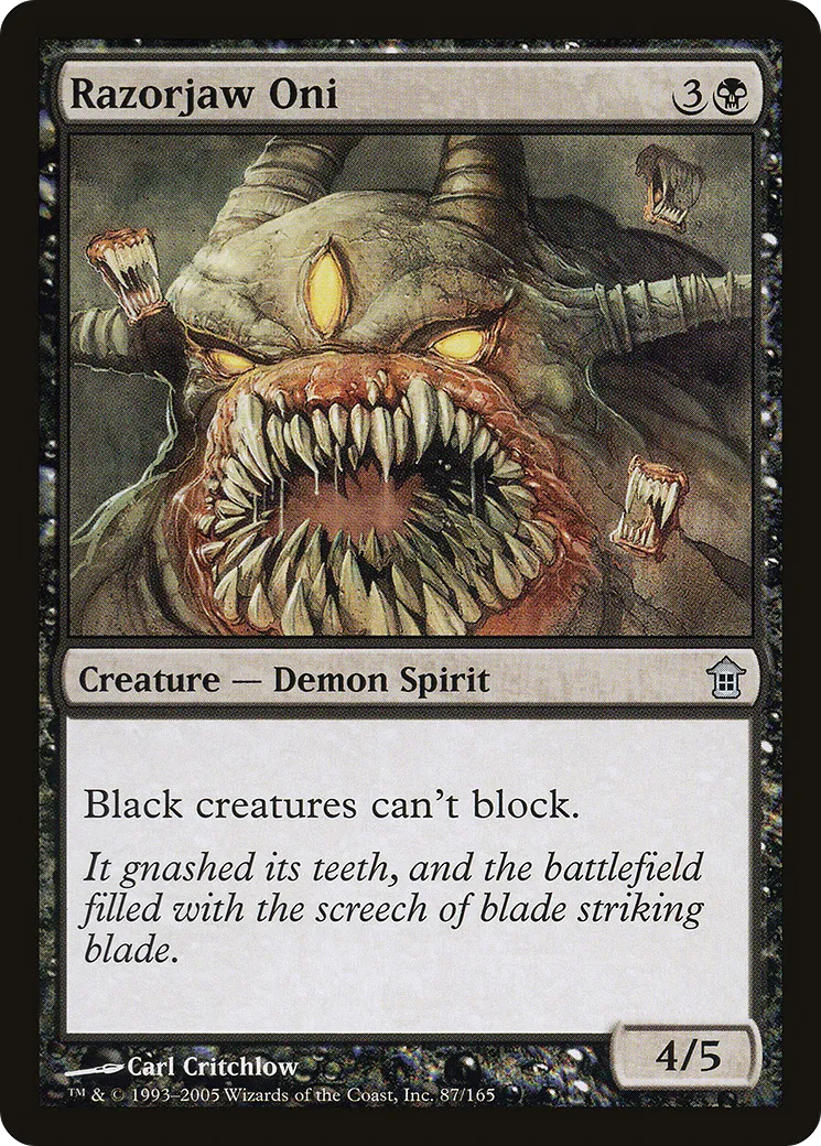 Razorjaw Oni — Saviors of Kamigawa — Magic: The Gathering