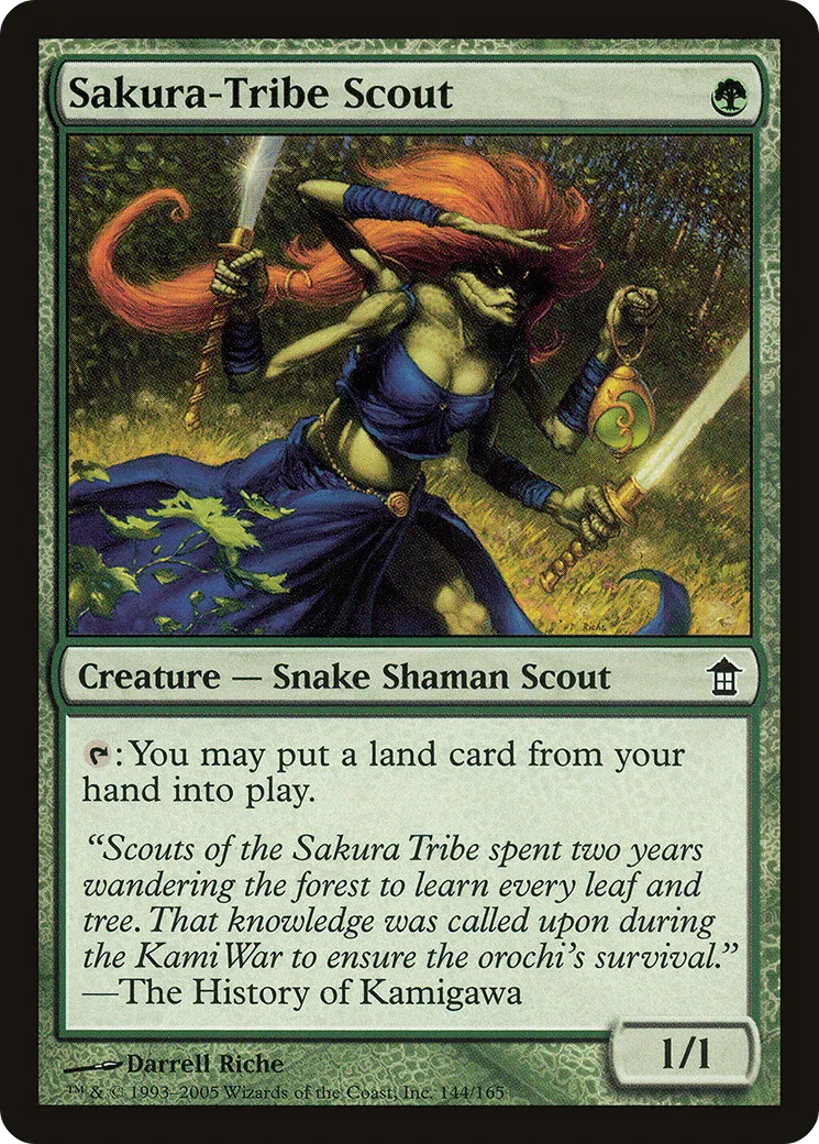 Sakura-Tribe Scout — Saviors of Kamigawa — Magic: The Gathering