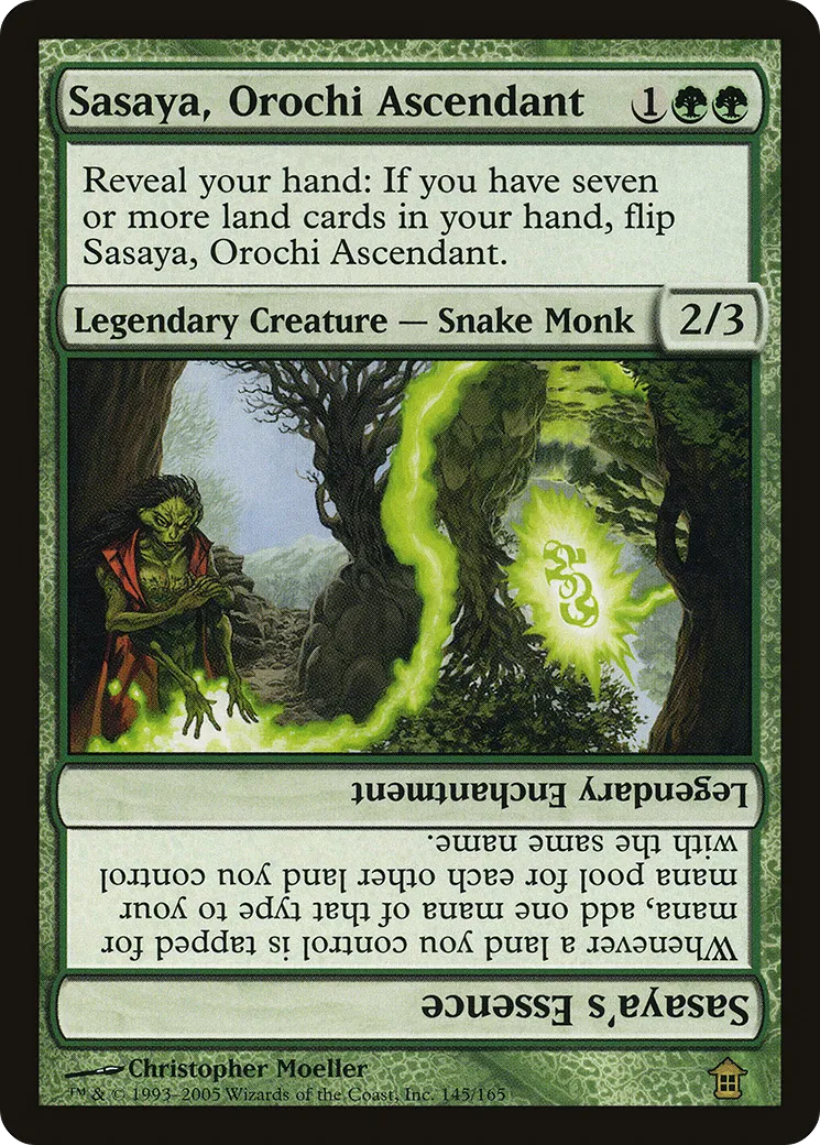 Sasaya, Orochi Ascendant // Sasaya's Essence — Saviors of Kamigawa — Magic: The Gathering