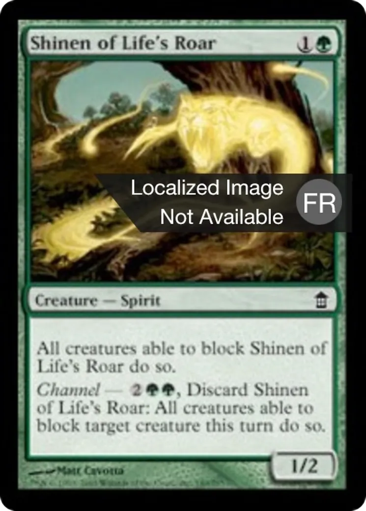 Shinen du rugissement de la vie — Saviors of Kamigawa — Magic: The Gathering