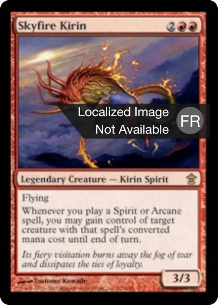 Kirin du feu du ciel — Saviors of Kamigawa — Magic: The Gathering