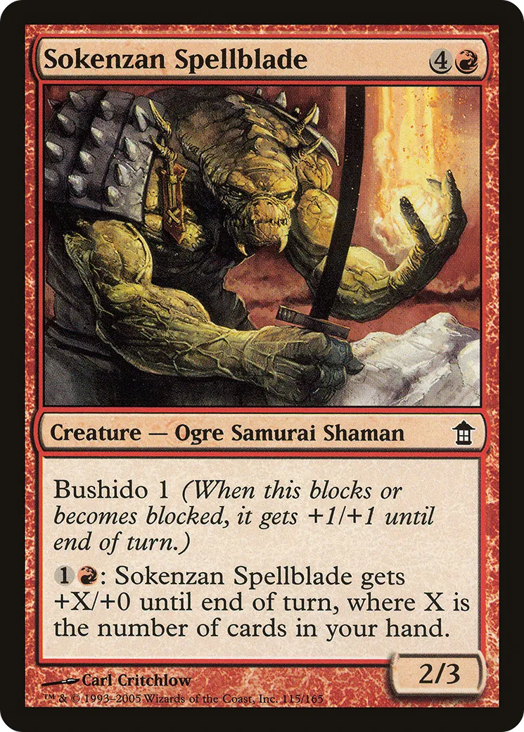 Sokenzan Spellblade — Saviors of Kamigawa — Magic: The Gathering