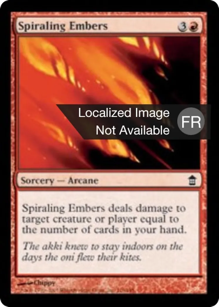 Braises tourbillonnantes — Saviors of Kamigawa — Magic: The Gathering