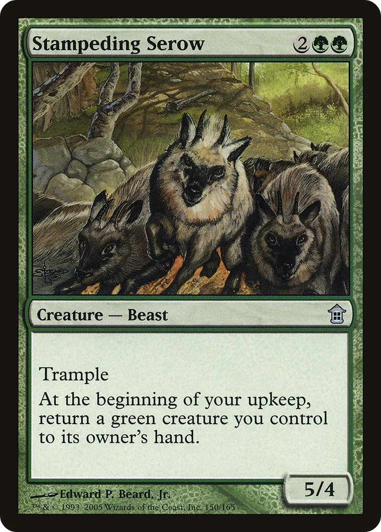 Stampeding Serow — Saviors of Kamigawa — Magic: The Gathering