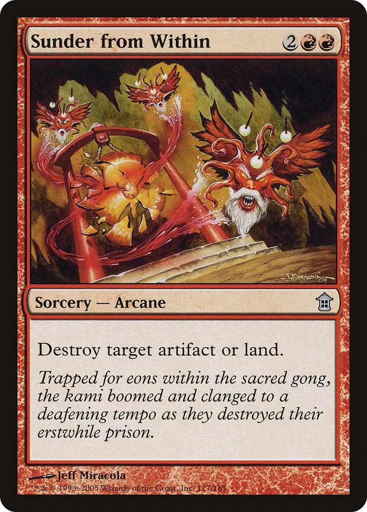 Sunder from Within — Saviors of Kamigawa — Magic: The Gathering