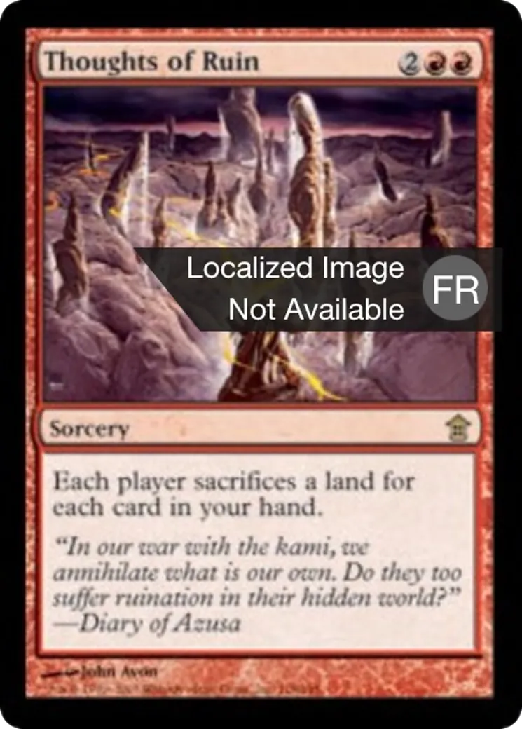 Pensées de ruine — Saviors of Kamigawa — Magic: The Gathering