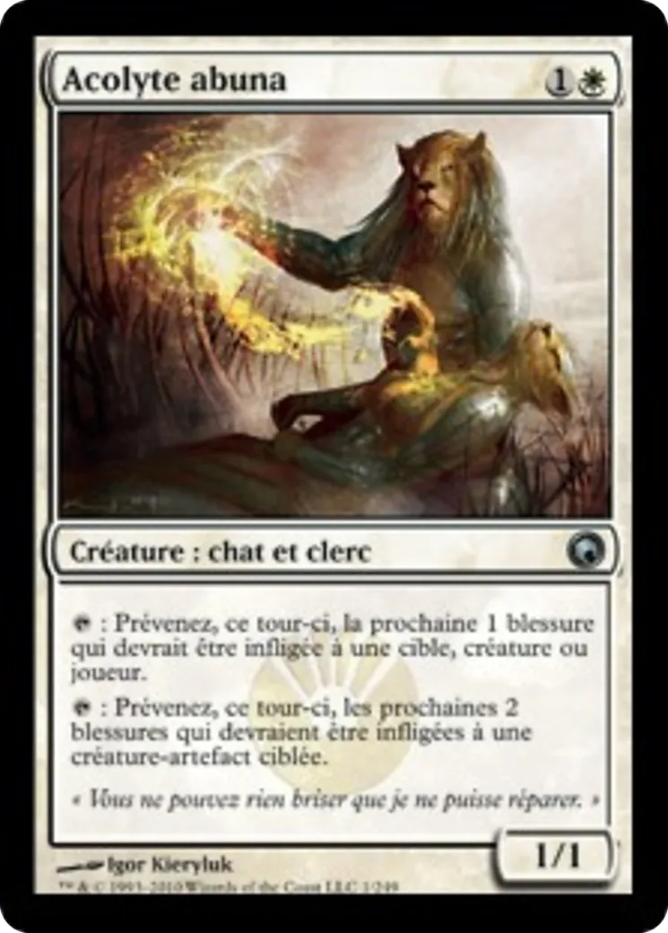 Acolyte abuna — Scars of Mirrodin — Magic: The Gathering