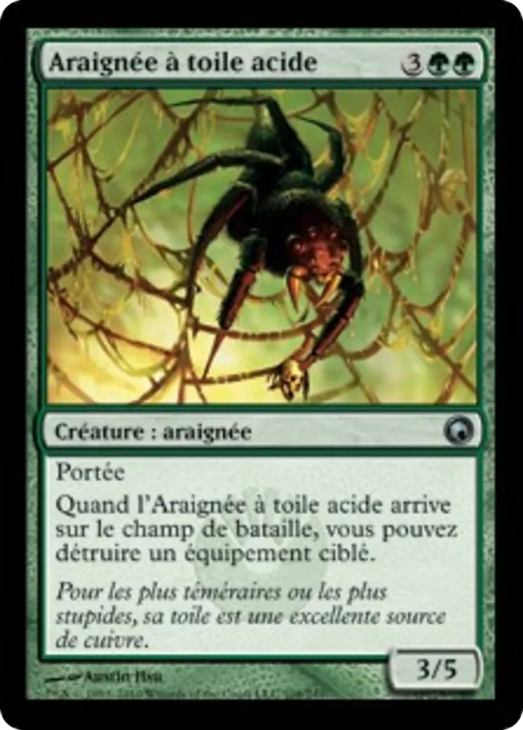 Araignée à toile acide — Scars of Mirrodin — Magic: The Gathering