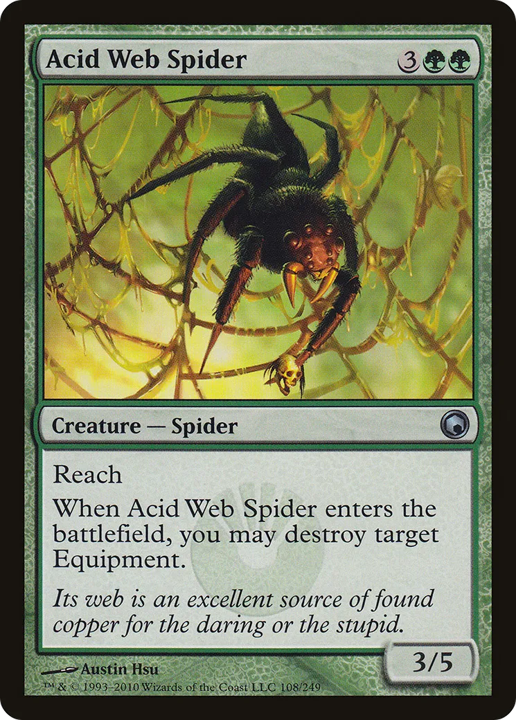 Acid Web Spider — Scars of Mirrodin — Magic: The Gathering