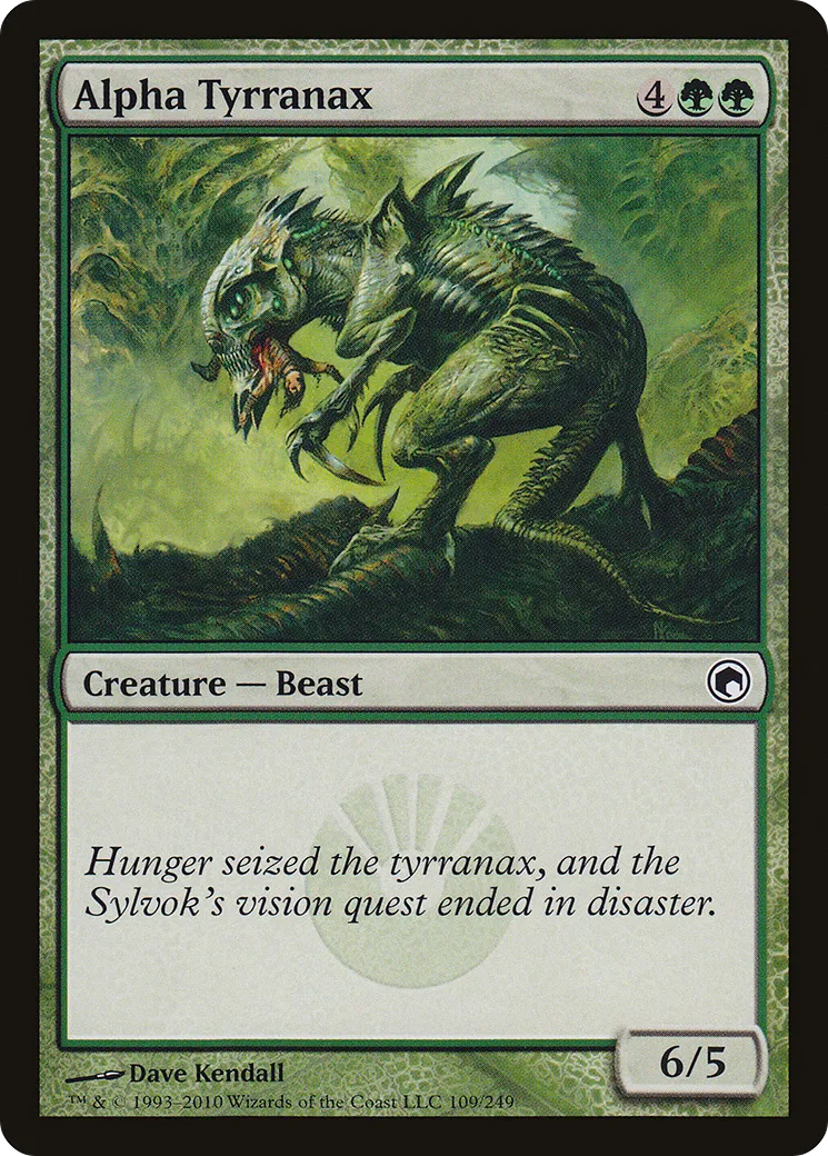 Alpha Tyrranax — Scars of Mirrodin — Magic: The Gathering