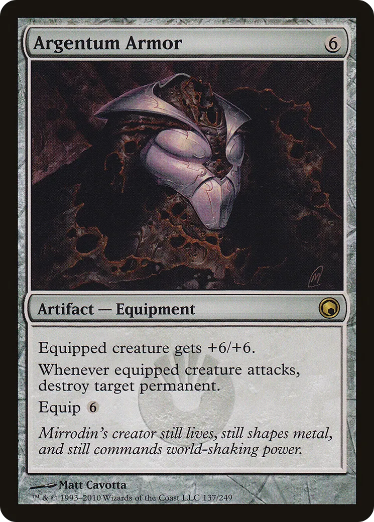 Argentum Armor — Scars of Mirrodin — Magic: The Gathering