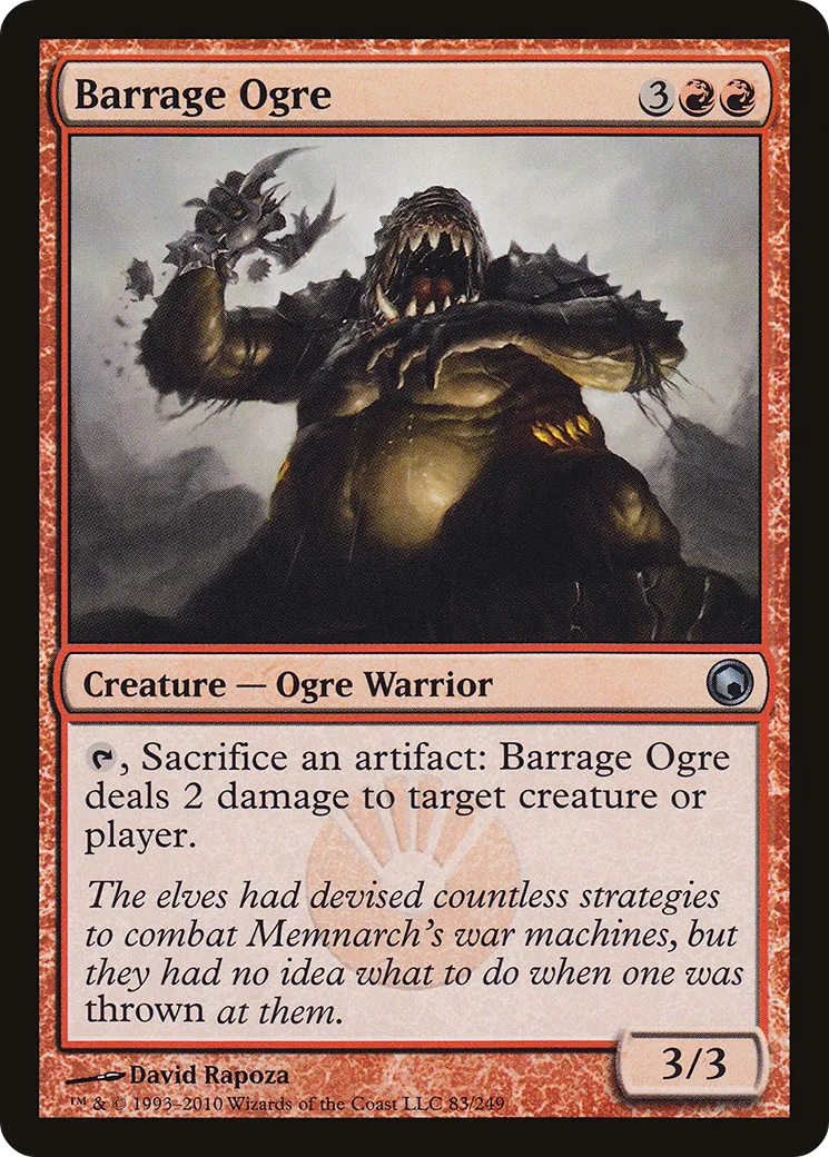 Ogre de barrage — Scars of Mirrodin — Magic: The Gathering
