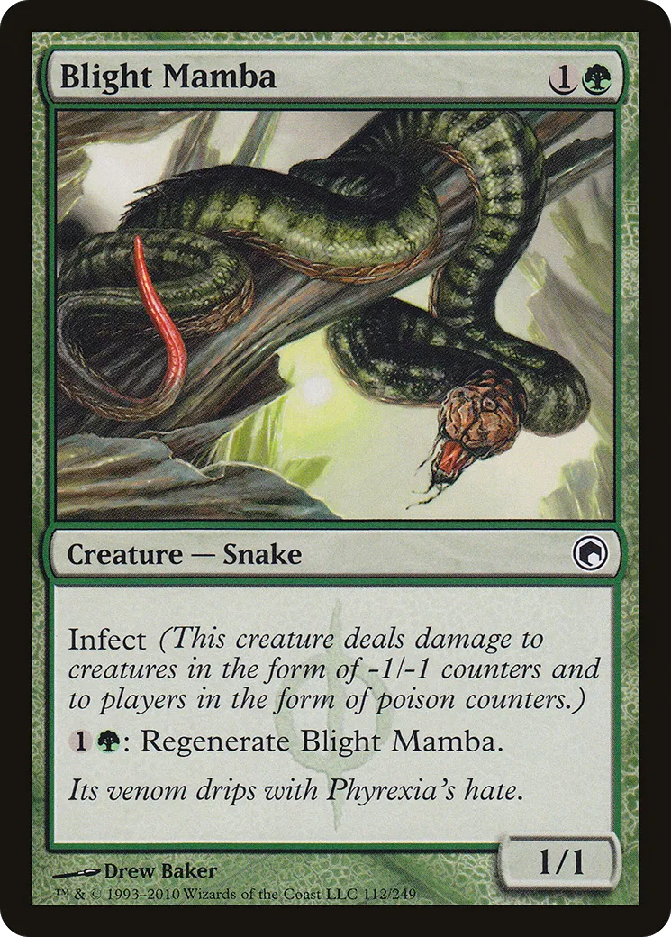 Blight Mamba from Scars of Mirrodin - Magic: The Gathering