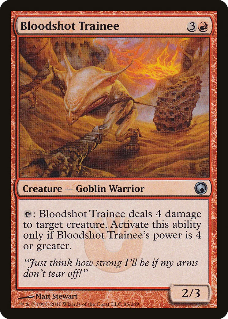Bloodshot Trainee — Scars of Mirrodin — Magic: The Gathering