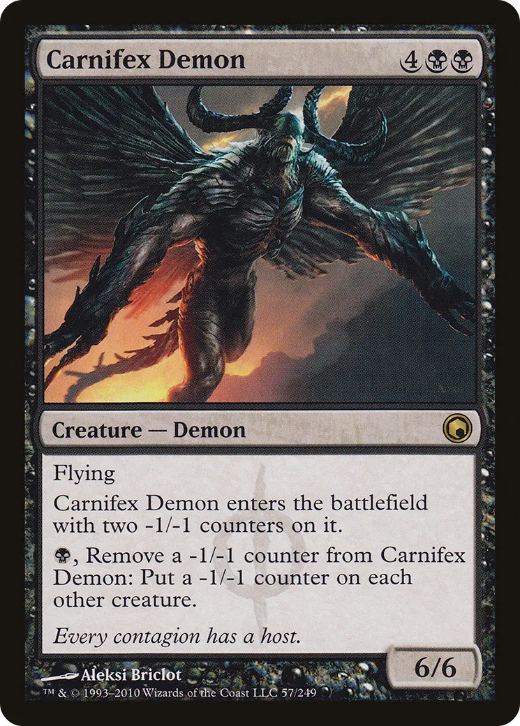 Carnifex Demon — Scars of Mirrodin — Magic: The Gathering