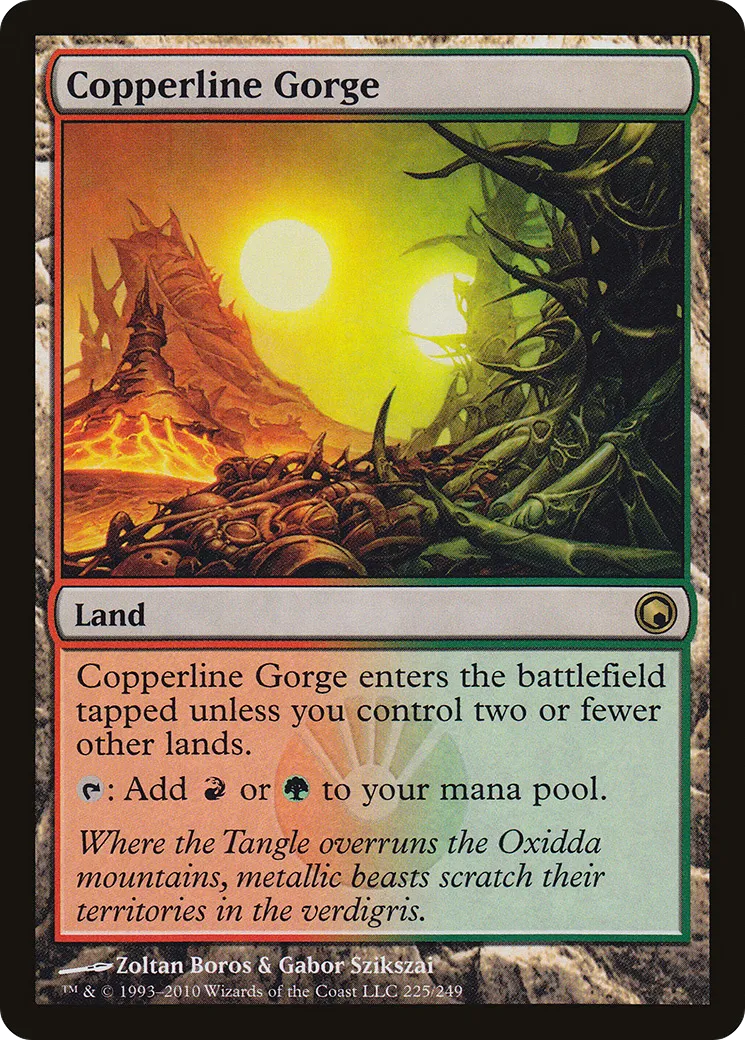 Copperline Gorge — Scars of Mirrodin — Magic: The Gathering