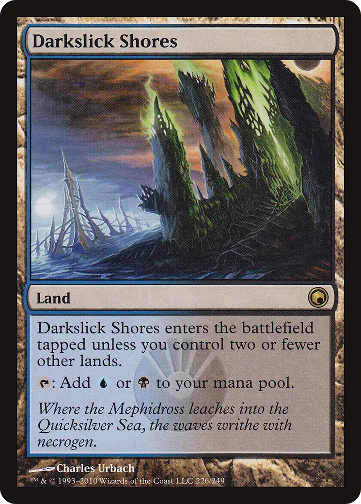 Darkslick Shores — Scars of Mirrodin — Magic: The Gathering