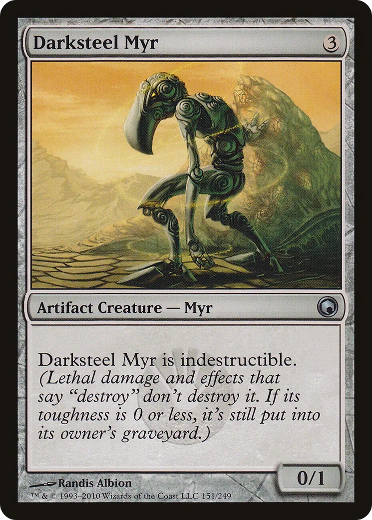Darksteel Myr — Scars of Mirrodin — Magic: The Gathering