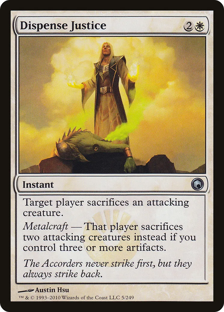 Dispense Justice — Scars of Mirrodin — Magic: The Gathering