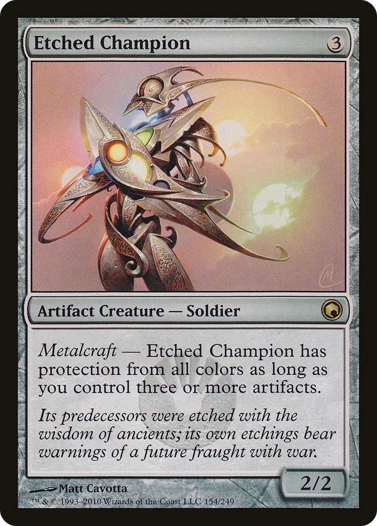 Etched Champion — Scars of Mirrodin — Magic: The Gathering