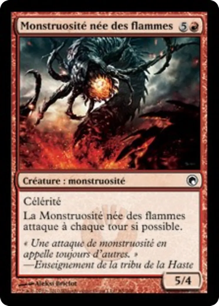 Monstruosité née des flammes — Scars of Mirrodin — Magic: The Gathering
