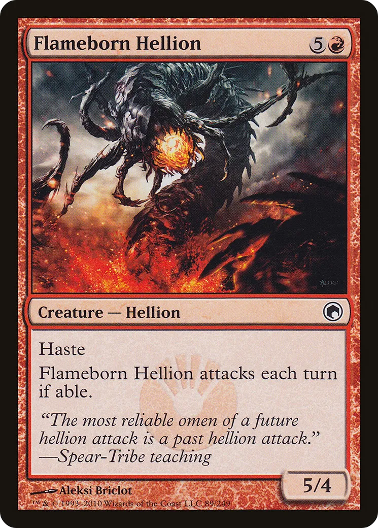 Flameborn Hellion — Scars of Mirrodin — Magic: The Gathering