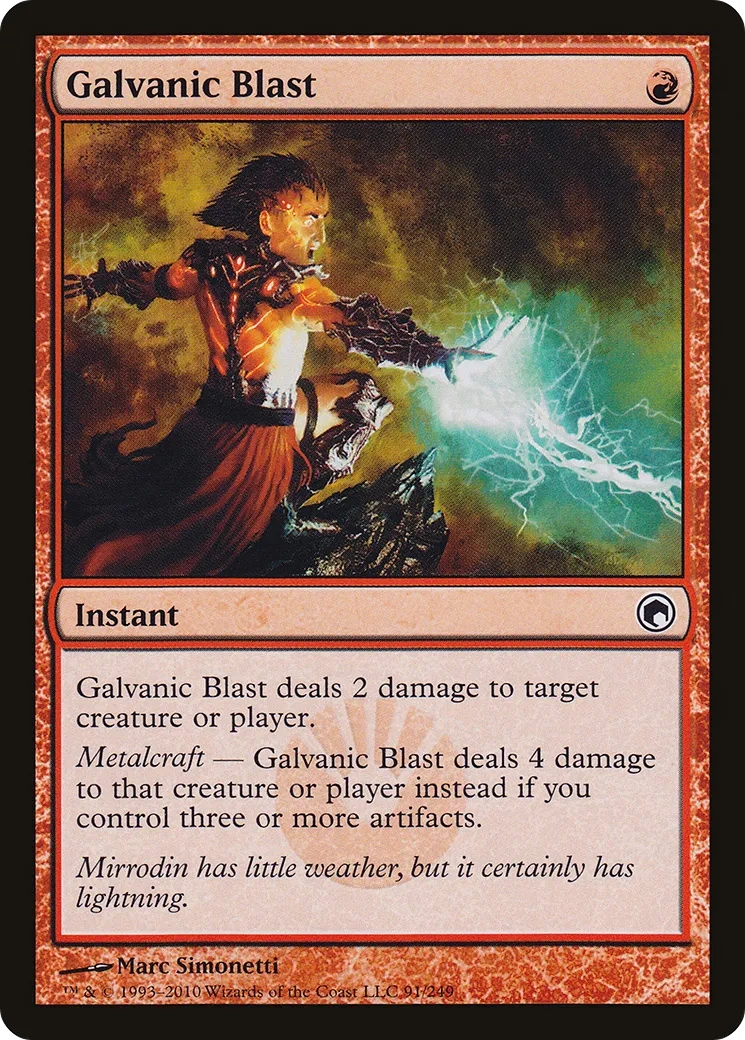 Galvanic Blast — Scars of Mirrodin — Magic: The Gathering