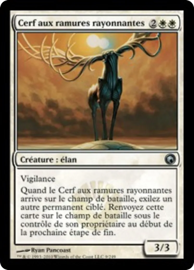 Cerf aux ramures rayonnantes — Scars of Mirrodin — Magic: The Gathering