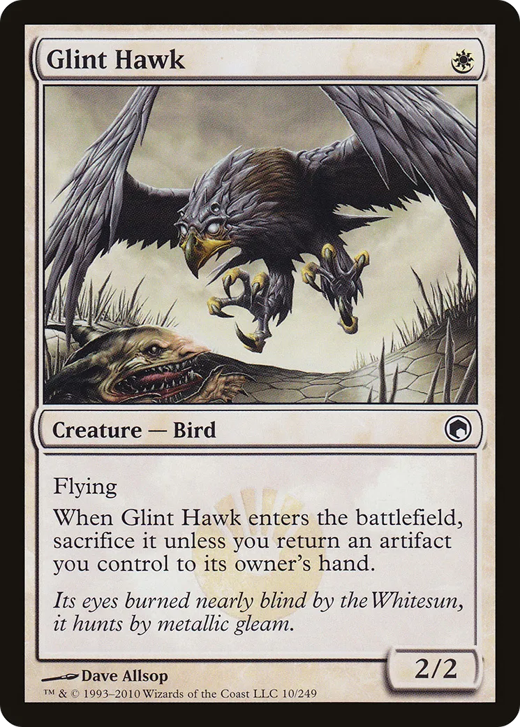 Glint Hawk — Scars of Mirrodin — Magic: The Gathering