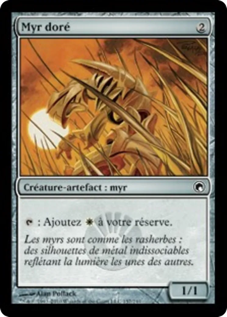 Myr doré — Scars of Mirrodin — Magic: The Gathering