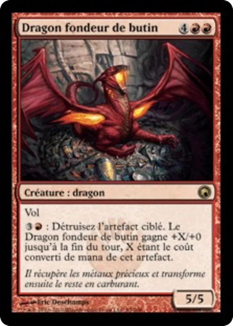 Dragon fondeur de butin — Scars of Mirrodin — Magic: The Gathering