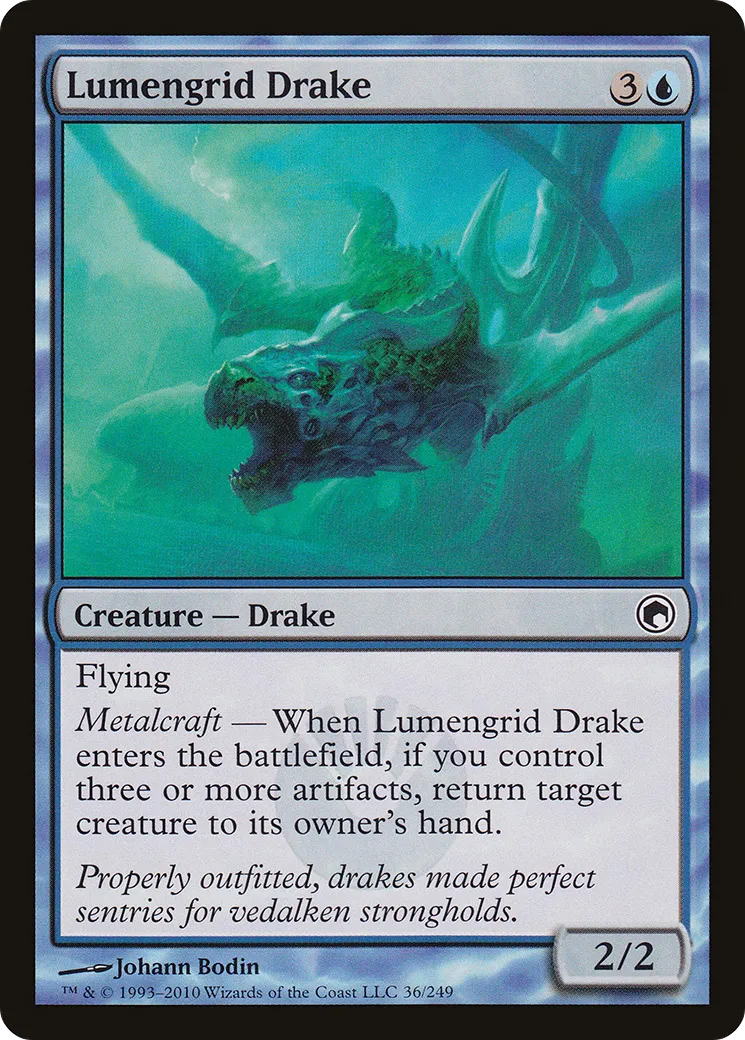 Lumengrid Drake — Scars of Mirrodin — Magic: The Gathering
