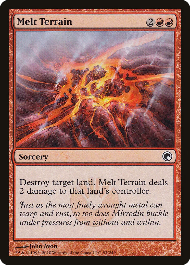 Melt Terrain — Scars of Mirrodin — Magic: The Gathering