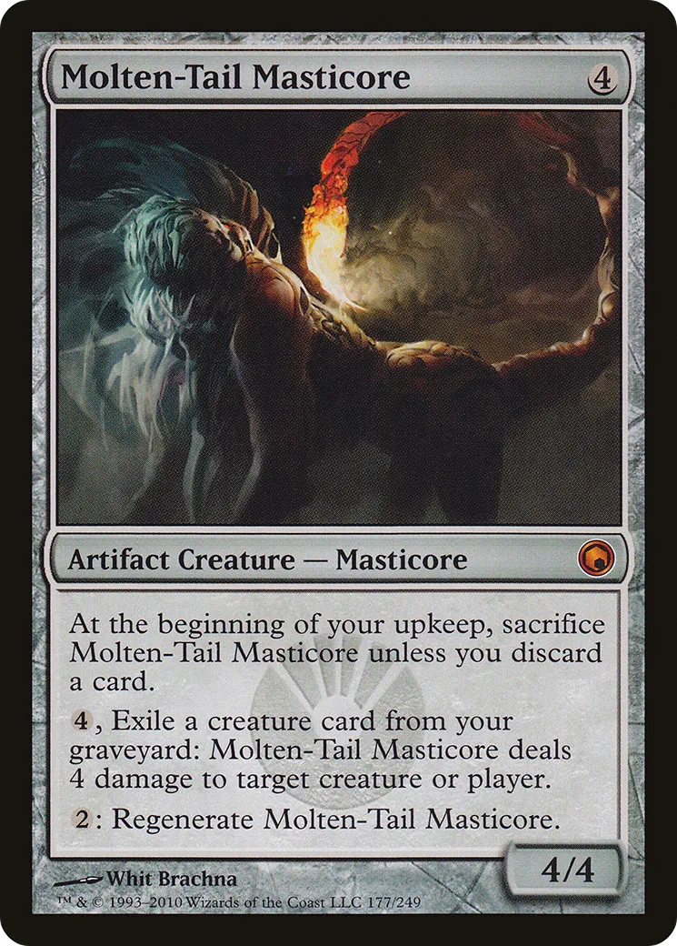 Masticore à queue en fusion — Scars of Mirrodin — Magic: The Gathering