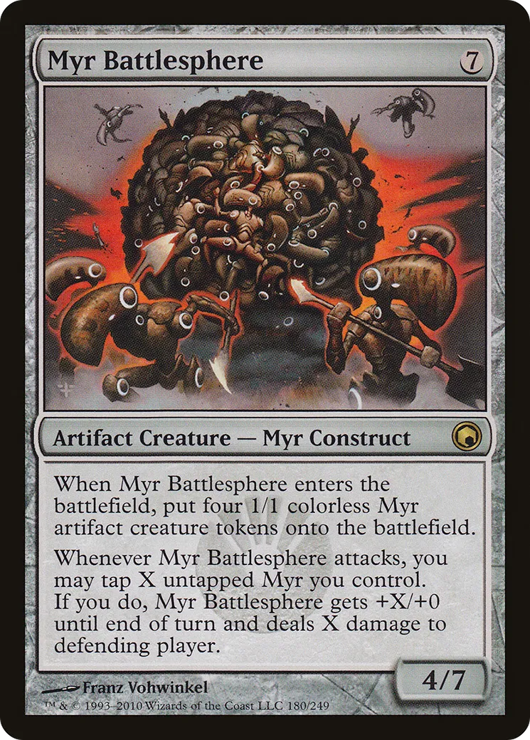 Sphère de bataille myr — Scars of Mirrodin — Magic: The Gathering