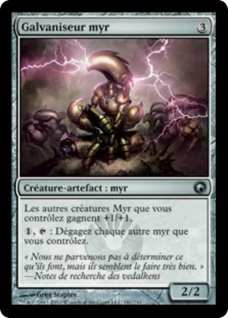 Galvaniseur myr — Scars of Mirrodin — Magic: The Gathering