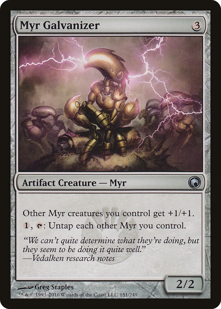 Galvaniseur myr — Scars of Mirrodin — Magic: The Gathering