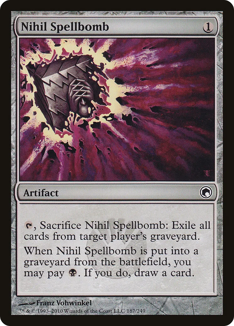 Nihil Spellbomb — Scars of Mirrodin — Magic: The Gathering