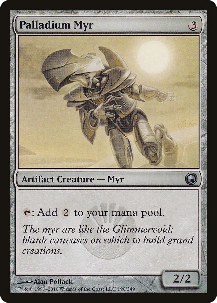 Palladium Myr — Scars of Mirrodin — Magic: The Gathering