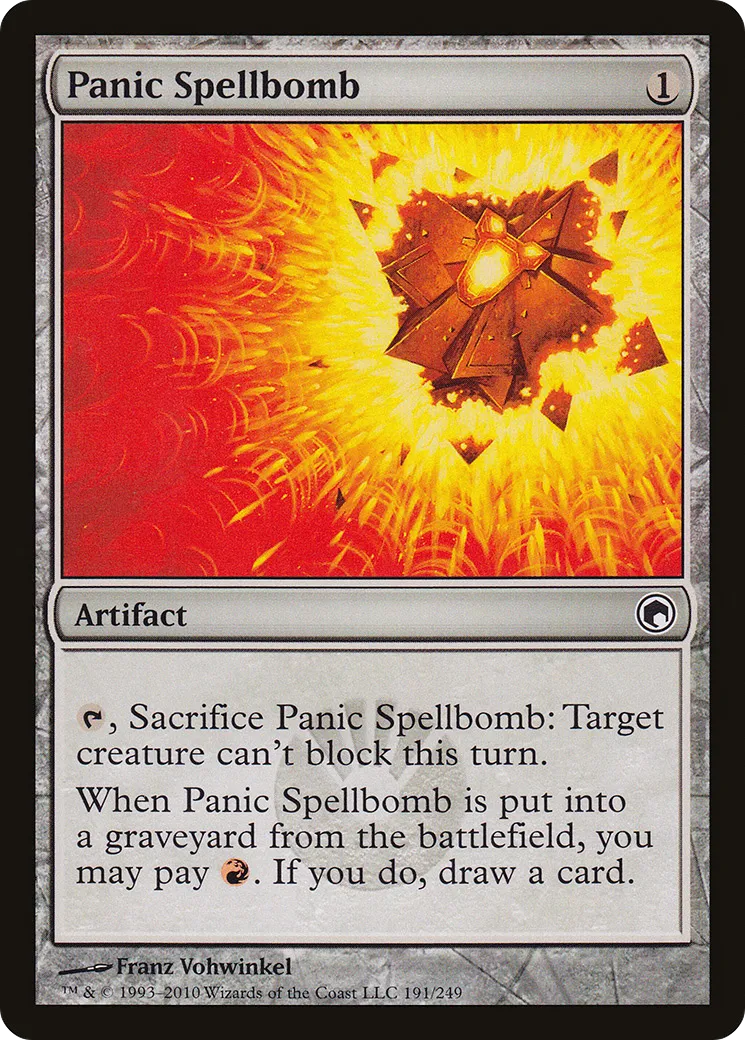 Panic Spellbomb — Scars of Mirrodin — Magic: The Gathering