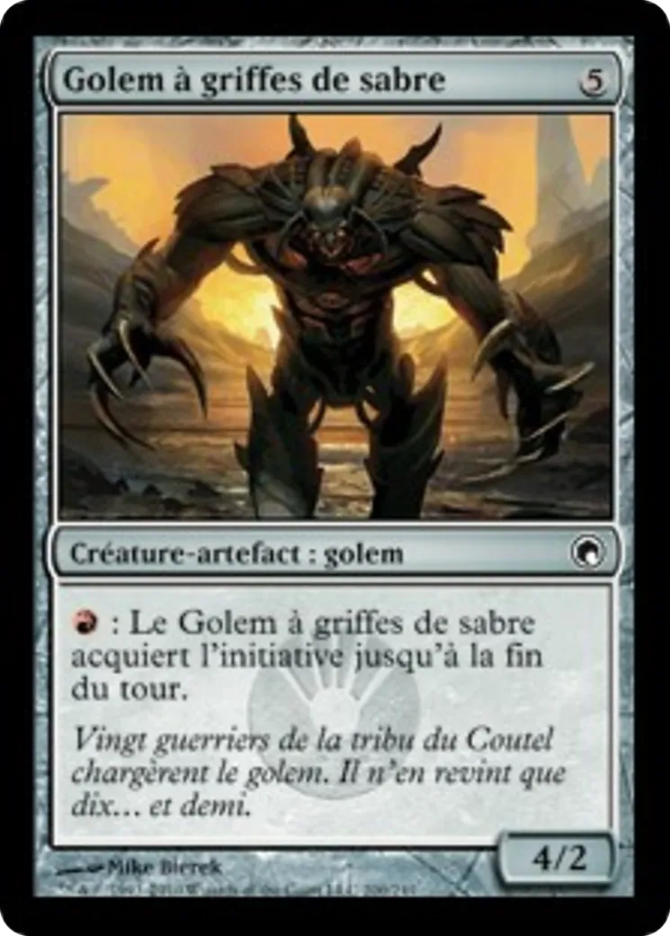 Golem à griffes de sabre — Scars of Mirrodin — Magic: The Gathering